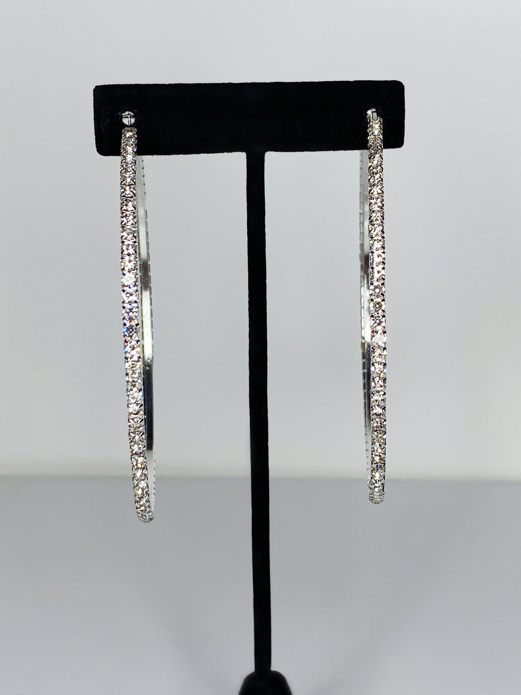 GIRLZ BESTFRIEND “SILVER” HOOP EARRINGS