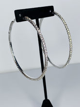 Load image into Gallery viewer, GIRLZ BESTFRIEND “SILVER” HOOP EARRINGS
