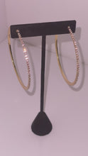 Load and play video in Gallery viewer, GIRLZ BESTFRIEND “GOLD” HOOP EARRINGS
