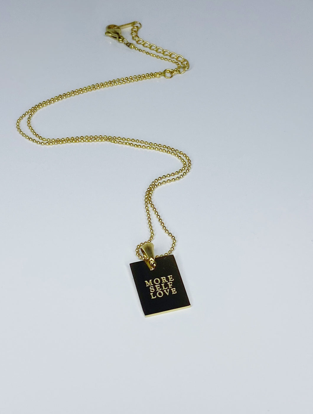 MORE SELF LOVE: POSITIVE AFFIRMATION NECKLACE