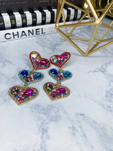 Load image into Gallery viewer, LOVE ALL OVER DROP EARRINGS
