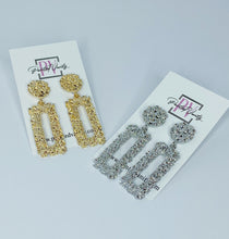 Load image into Gallery viewer, RETRO &quot;RECTANGLE&quot; DROP EARRINGS SET
