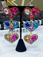 Load image into Gallery viewer, LOVE ALL OVER DROP EARRINGS
