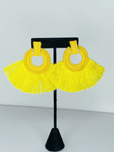 Load image into Gallery viewer, VACAY “YELLOW” DROP EARRINGS
