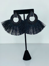 Load image into Gallery viewer, VACAY “BLACK” DROP EARRINGS
