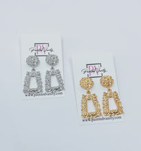 Load image into Gallery viewer, RETRO &quot;SQUARE&quot; DROP EARRINGS SET
